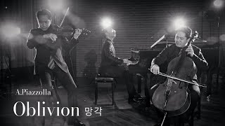 오블리비언 Oblivion APiazzolla│Sentimental amp Souvenir☕ Violin x Cello x Piano [upl. by Ennairac]