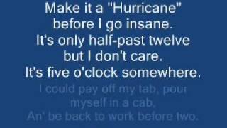 Jimmy Buffett  Its Five Oclock Somewhere lyrics [upl. by Eldon]