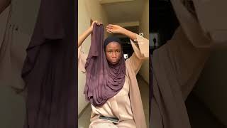 Jersey or chiffon hijab hijabi youtubeshorts shortvideo [upl. by Canada]