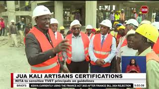 NITA to sensitize TVET principals on certification guidelines for Jua Kali Artisans [upl. by Harcourt]