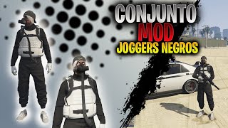 Conjunto MOD GTA 5 Online 👈PS4XBOX One Y PC JOGGERS NEGROS [upl. by Ilonka223]