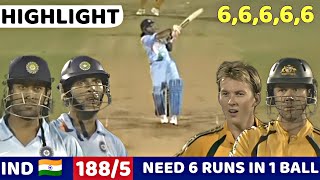 INDIA VS AUSTRALIA T20 WORLD CUP 2007  FULL MATCH HIGHLIGHTS  MOST THRILLING MATCH EVER🔥😱 [upl. by Ecnerwaled]