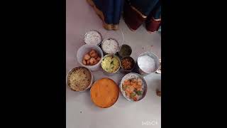 food tamarind rice lemonrice raw mango rice coconut rice curd rice with sweet [upl. by Mya]