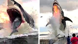 20 Times Megalodon was Caught on Camera and Spotted in Real Life… [upl. by Enovad81]