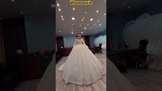 The Most Glamorous Wedding Dress Ever bride romance wedding love [upl. by Nylloh800]