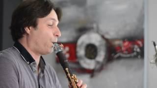 Rhapsodie for solo clarinet by G Miluccio Jose FranchBallester clarinet [upl. by Lieno]