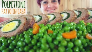 POLPETTONE RIPIENO FATTO IN CASA Ricetta Facile  Easy Meatloaf Recipe [upl. by Schroer937]