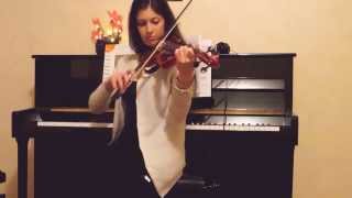 Soft Kitty Warm Kitty Lightly Raw Suzuki vol1  with Electric Violin [upl. by Eerual928]