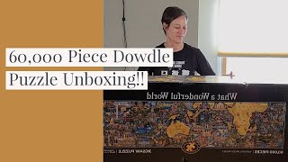 60000 Piece Jigsaw Puzzle Unboxing the Worlds Newest Largest Jigsaw Puzzle by Dowdle [upl. by Jurgen]