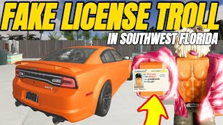 USING A FAKE DRIVERS LICENSE IN SOUTHWEST FLORIDA COPALMOST ARRESTED ME [upl. by Seuqirdor]