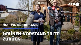 Bundesvorstand der Grünen tritt geschlossen zurück  AFP [upl. by Rexferd518]