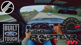 Ford F150 Raptor SVT 62 V8 416 PS Top Speed Drive On German Autobahn No Speed Limit POV FORDF150 [upl. by Rehpotirhc]