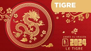 Horoscope chinois 2024  le signe du Tigre astrologie 2024 année du Dragon de bois [upl. by Ainivad]