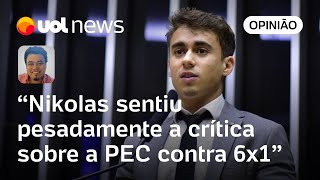 Escala 6x1 Nikolas passa recibo e mostra debate da PEC como derrota do extremismo diz Sakamoto [upl. by Ynavoeg]