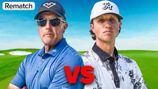 Phil Mickelson Vs Grant Horvat REMATCH [upl. by Bashemath]