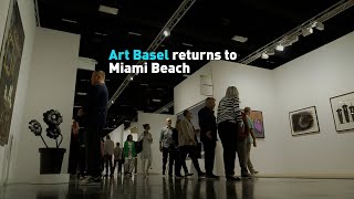 Art Basel returns to Miami Beach [upl. by Nyvek]