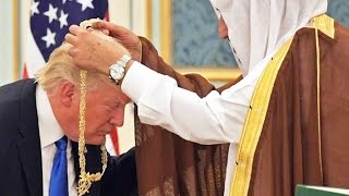 Trump Curtsies For Saudi King VIDEO [upl. by Lichter488]