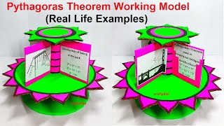 Pythagoras theorem used in real life examples working model  diy  maths projects  craftpiller [upl. by Girvin851]