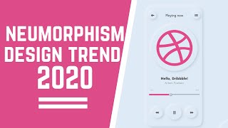 neomorphism ui design trends 2020 I neumorphism xd design inspiration [upl. by Goles749]