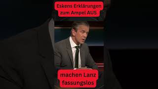 Eskens Erklärungen zum Ampel AUS machen Lanz fassungslos satire ampelaus lanz short [upl. by Asenaj]