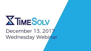 Wednesday Webinar December 13 2017 [upl. by Eintihw]