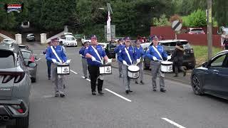 Derryoghill Flute Band  Ballyrea Boyne Defenders Flute Band Parade 2024 [upl. by Wanids]