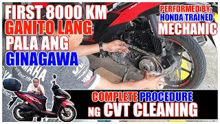 CVT CLEANING COMPLETE PROCEDURE HONDA CLICK 125i [upl. by Aliehc126]