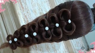 peinados recogidos faciles para cabello largo bonitos y rapidos con trenzas para chica en fiestas38 [upl. by Schilt927]