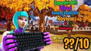 Fortnite Snpurdiri 60 Gaming Keyboard Gameplay amp Review [upl. by Bundy]