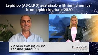 Lepidico ASXLPD sustainable lithium chemical from lepidolite [upl. by Mclain326]