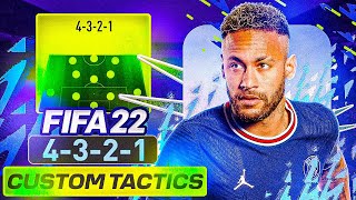 THE BEST FORMATION IN FIFA 22 🥇 4321 CUSTOM TACTICS  FIFA 22 Ultimate Team [upl. by Reisinger]