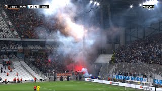 OMGalatasaray • La séquence COMPLÈTE du CHAOS entre supporters au Vélodrome  • HD [upl. by Baler382]