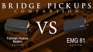 EMG 81 vs FISHMAN FLUENCE MODERN ceramic  Active Bridge Pickup Guitar Tone Comparison Demo [upl. by Gemma]