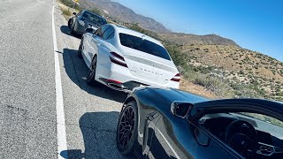 C63 AMG M4 Competition and G70 Sundayfunday in the canyons [upl. by Adas611]