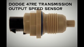 Pull amp Replace Transmission Output Speed Sensor ‘9602 Dodge 47RE P0720 [upl. by Bradway]