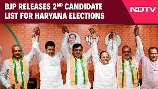 Haryana Election News  BJP Releases 2nd List For Haryana Polls [upl. by Naillimxam493]