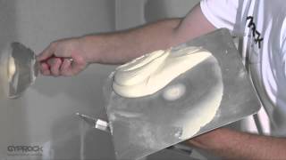 Installing Gyprock plasterboard  How to tape and set joints [upl. by Nnylannej]