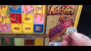 Adders and ladders bwb mpu 5 2001 fruitmachine 66 skegness Plaza arcade [upl. by Wiersma753]