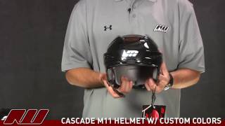 Cascade M11 Hockey Helmet Custom Colors [upl. by Boehike437]