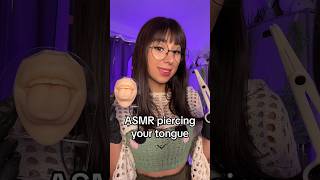 POV giving you a tongue piercing ASMR 👀 asmr shortsviral asmrsleep asmrsounds [upl. by Kirwin]