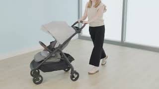 Graco Premier™ Modes™ Merge™ Stroller How to Use 360° EZ Spin™ Swivel Wheels [upl. by Anidualc]