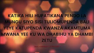 ALIETUPENDA  Bosco NshutiOfficial lyrics [upl. by Analed963]