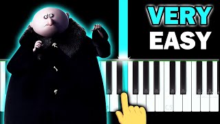 THE ADDAMS FAMILY  Theme song VERY EASY Piano tutorial [upl. by Peednama]