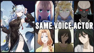 Genshin Impact SHENHE Voice Actors in Anime Roles Kawasumi Ayako Saber  Fate Stay Night [upl. by Cristian]