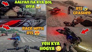 aalyanvlogs1299 Na Kya Bol Diya 😰  R15 V3 CRASHED 😭  Total Loss 💔 [upl. by North]