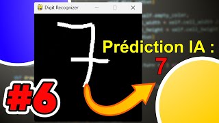 Faire une IA qui prédit les chiffres dessinés sur une GUI  Partie 6  code de lancement [upl. by Aimerej]