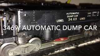 Postwar Lionel 3469 Automatic Coal Dump Car [upl. by Aileen607]