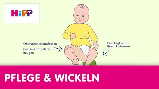 Hüftschonend wickeln – die besten Wickeltipps für Babys  HiPP Ratgeber Pflege amp Wickeln [upl. by Ahsenav111]