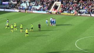 Marcus Maddison Scores Sublime Free Kick Against Oldham [upl. by Eilema]