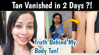 Truth Behind My Body Tan Removal 🥰 Tan removal for clear skin [upl. by Delwyn]